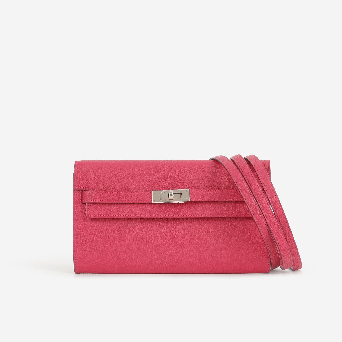 Hermès Kelly To Go Wallet - Rose Mexico Chevre | Palladium Hardware