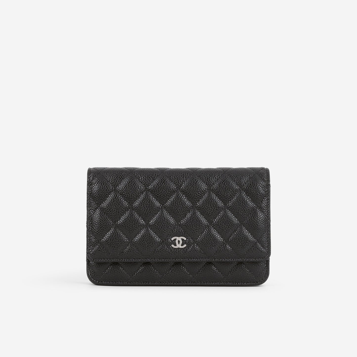 Chanel Classic Wallet on Chain - Black Caviar | Silver Hardware