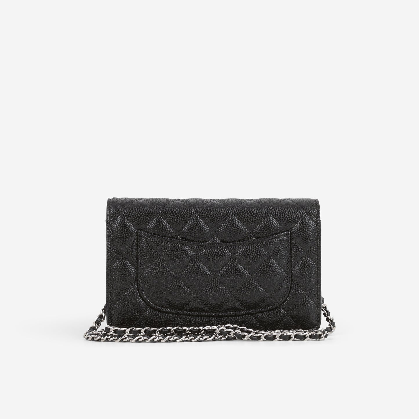 Chanel Classic Wallet on Chain - Black Caviar | Silver Hardware