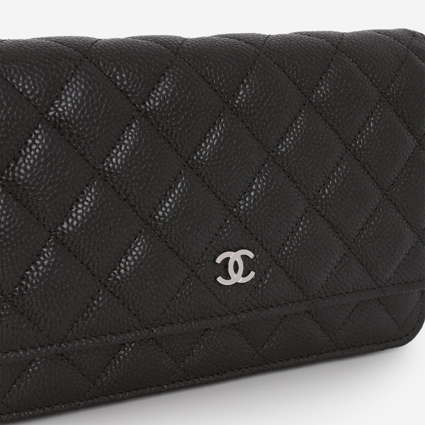 Chanel Classic Wallet on Chain - Black Caviar | Silver Hardware