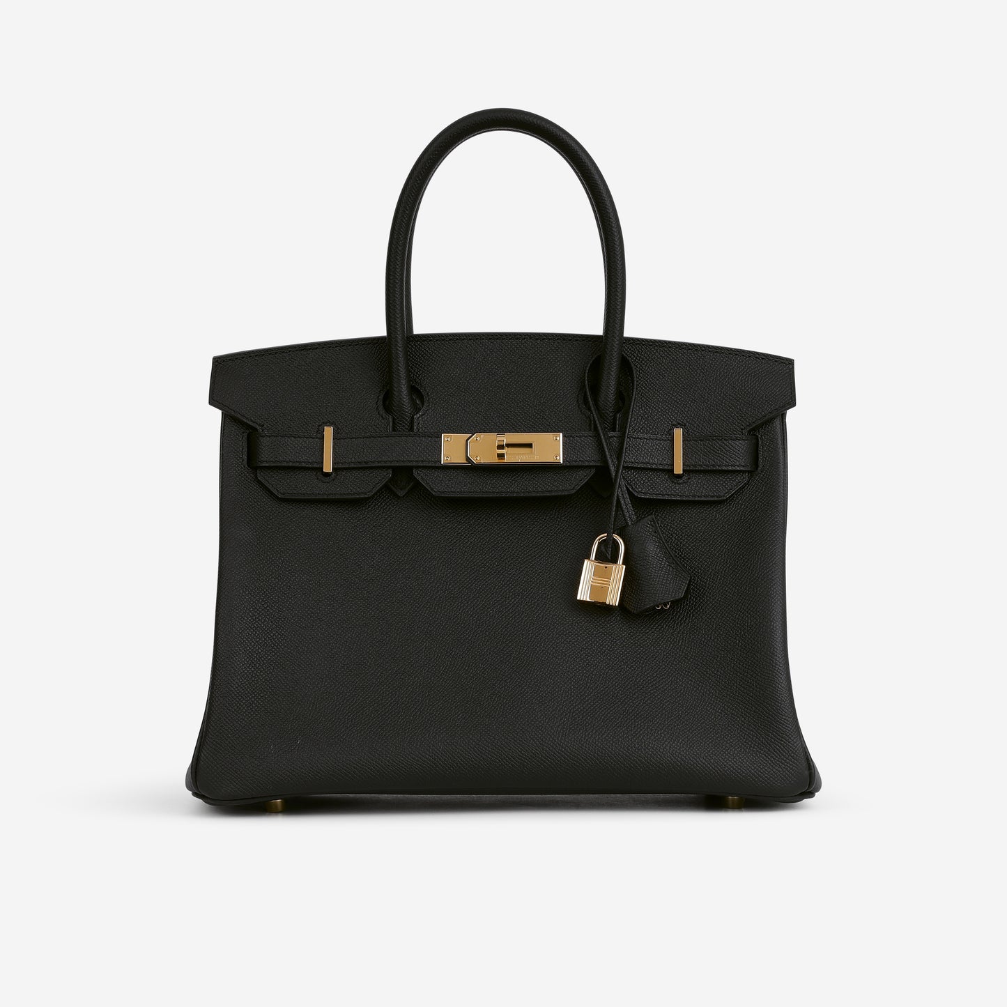 Hermès Birkin 30 - Black Epsom Retourne | Gold Hardware