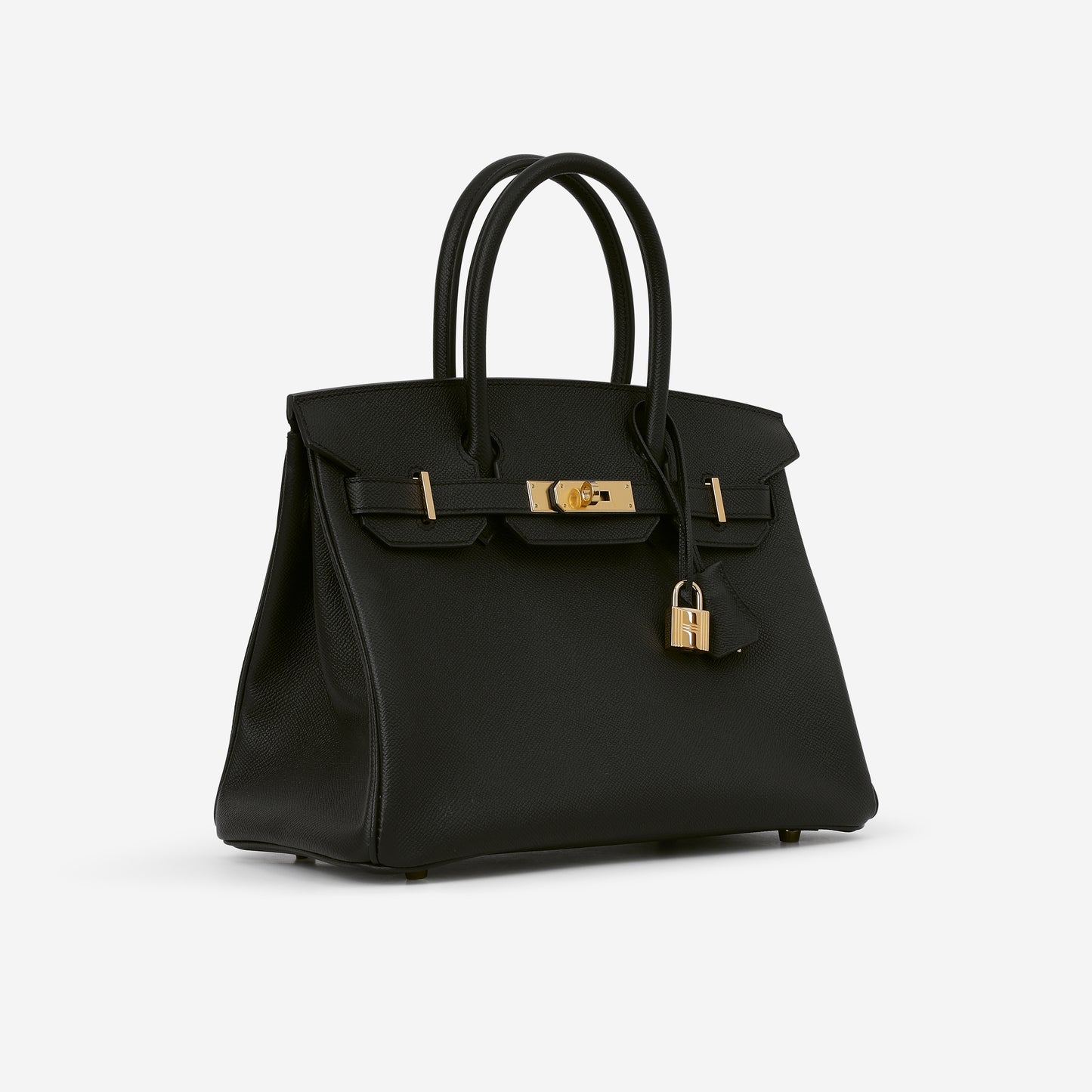 Hermès Birkin 30 - Black Epsom Retourne | Gold Hardware
