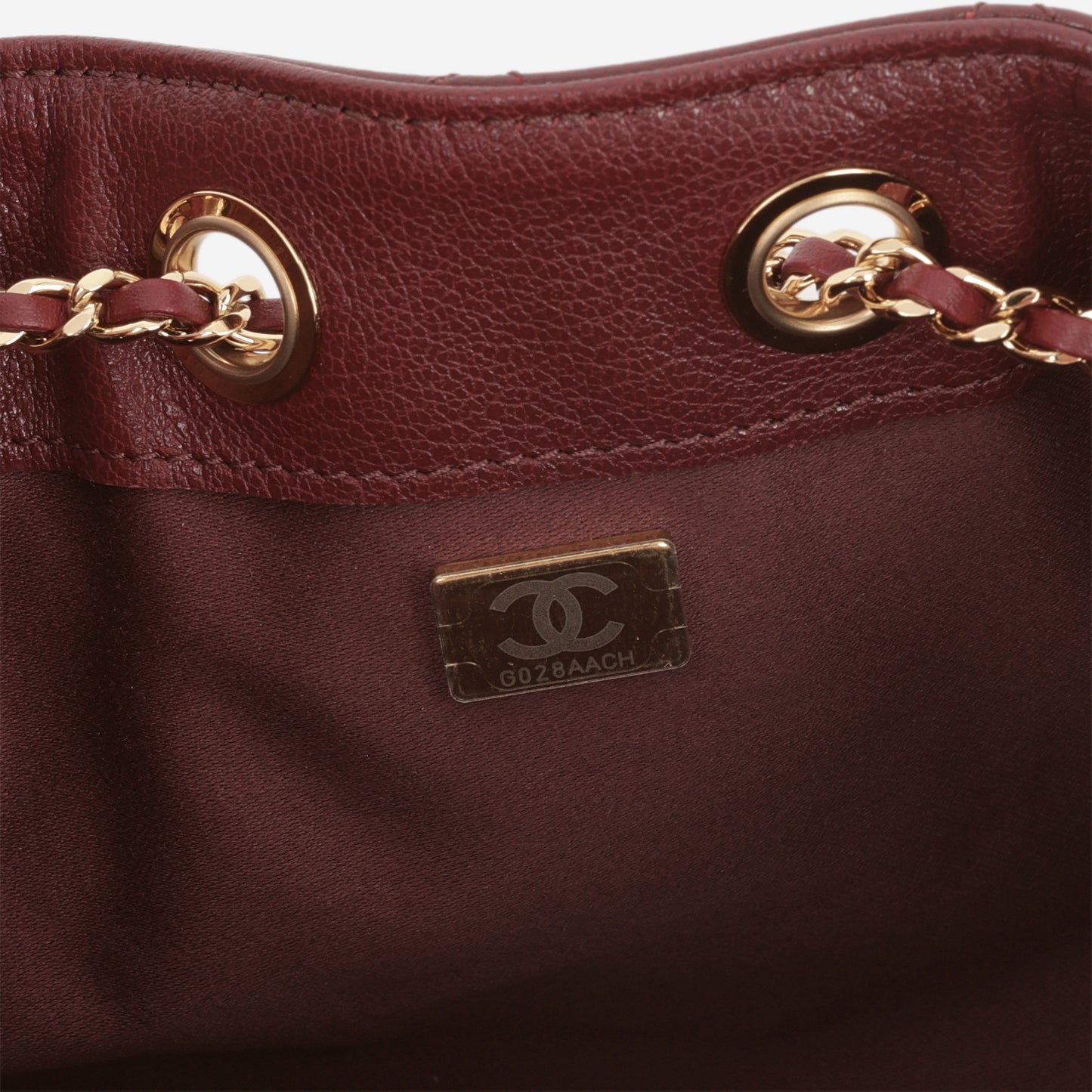 Chanel Mini 25 Hobo - Burgundy Calfskin | Gold Hardware