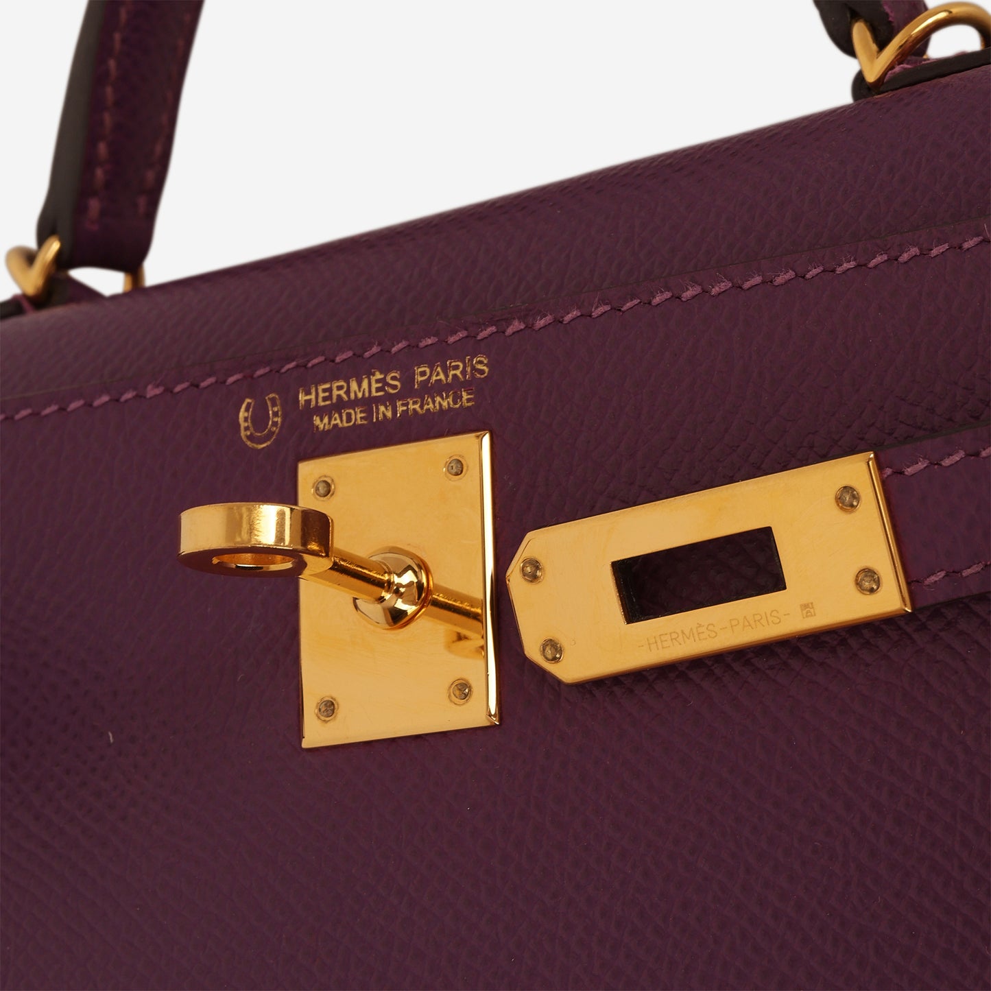 Hermès HSS Mini Kelly 20 - Anemone Epsom / Rose Mexico Interior | Gold Hardware