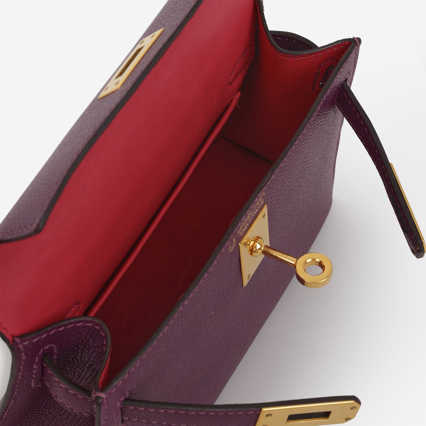Hermès HSS Mini Kelly 20 - Anemone Epsom / Rose Mexico Interior | Gold Hardware