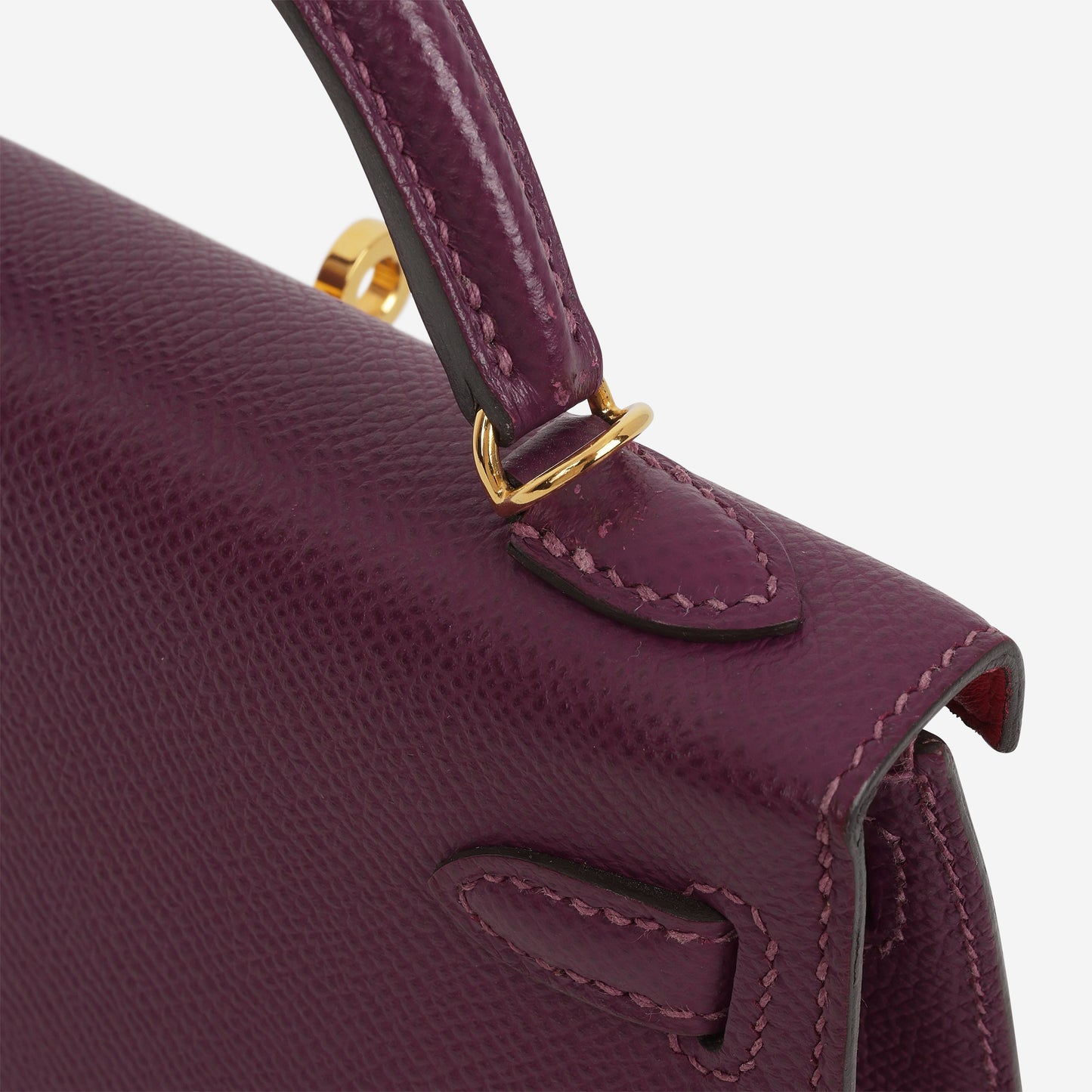 Hermès HSS Mini Kelly 20 - Anemone Epsom / Rose Mexico Interior | Gold Hardware