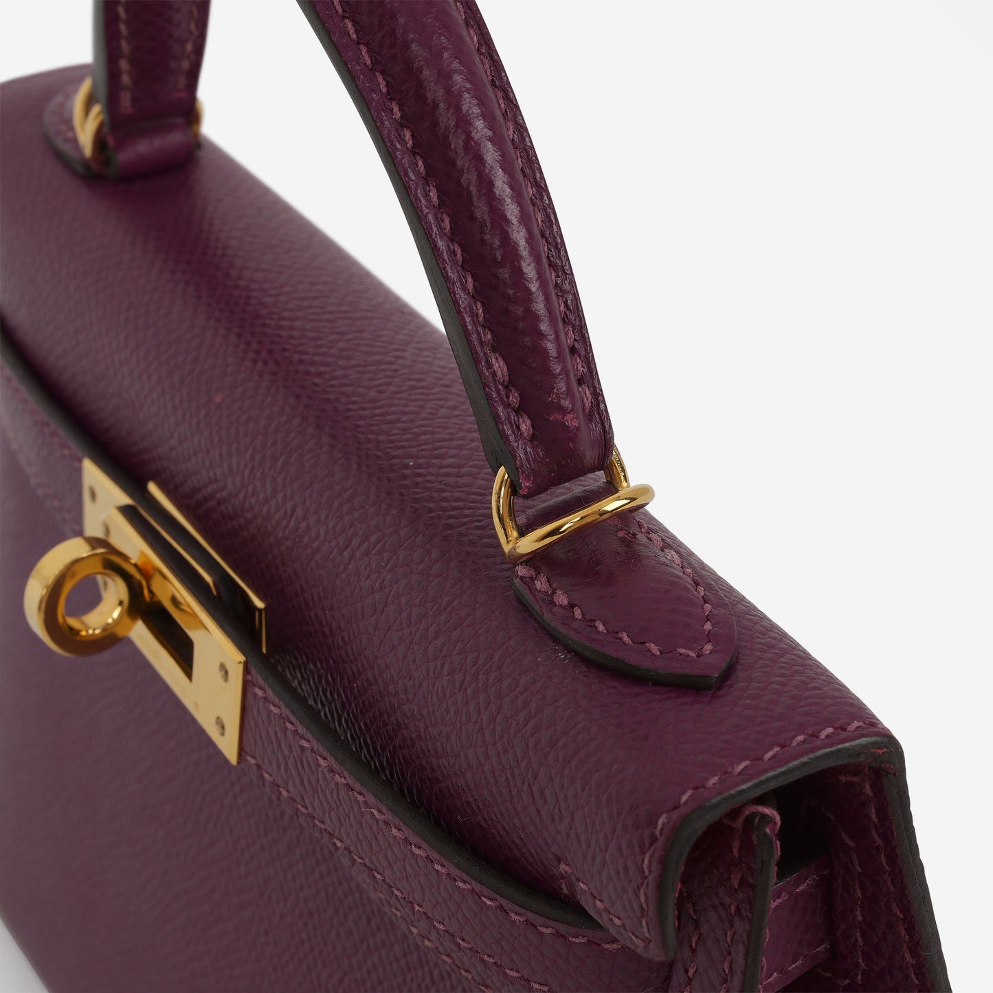 Hermès HSS Mini Kelly 20 - Anemone Epsom / Rose Mexico Interior | Gold Hardware