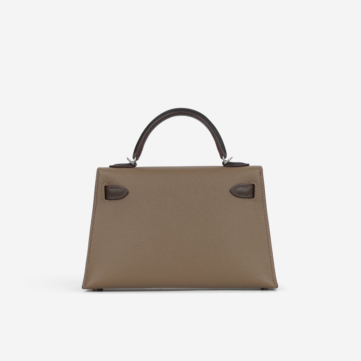 Hermès Tri-Color Mini Kelly 20 - Etoupe / Ecorce / Black Epsom | Palladium Hardware