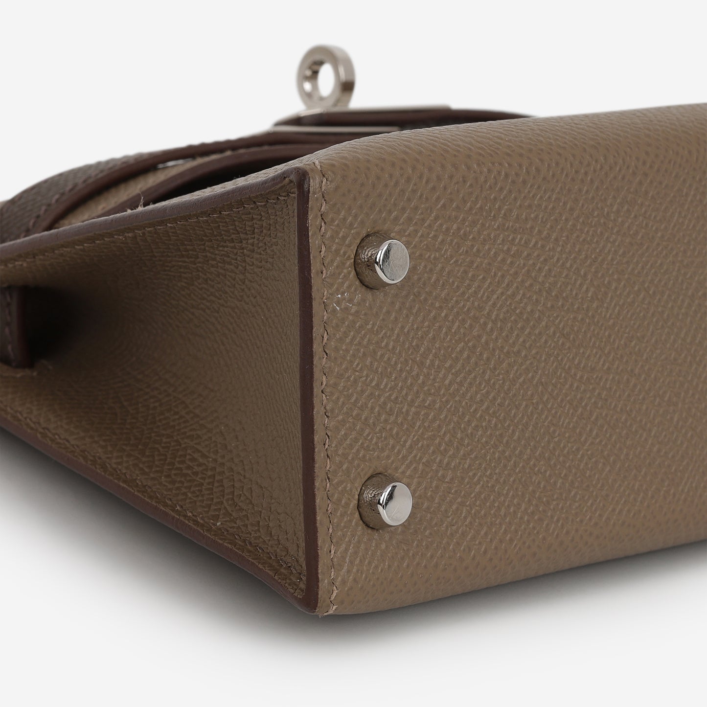 Hermès Tri-Color Mini Kelly 20 - Etoupe / Ecorce / Black Epsom | Palladium Hardware