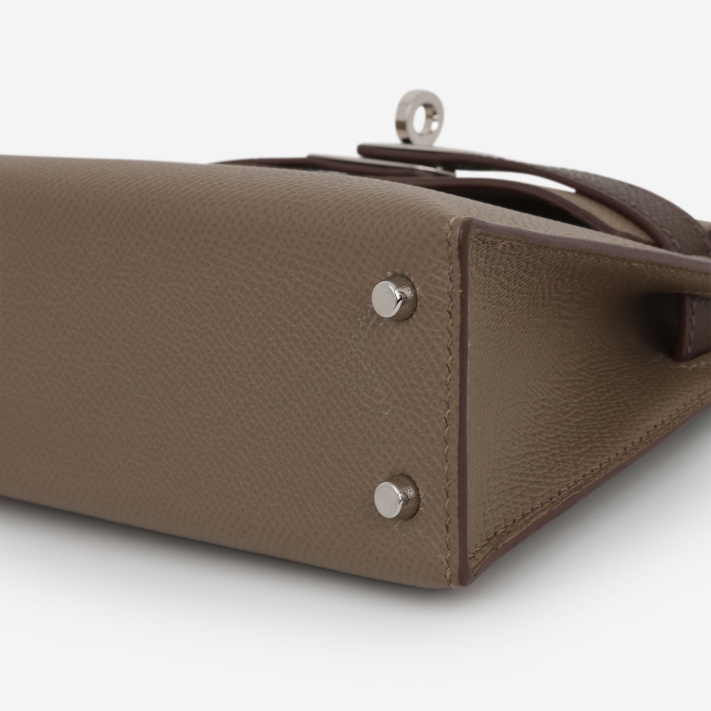 Hermès Tri-Color Mini Kelly 20 - Etoupe / Ecorce / Black Epsom | Palladium Hardware