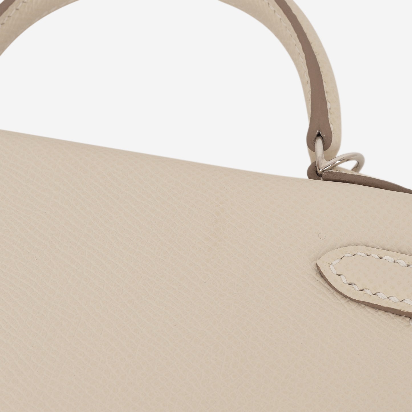 Hermès Mini Kelly 20 - Craie Epsom | Palladium Hardware
