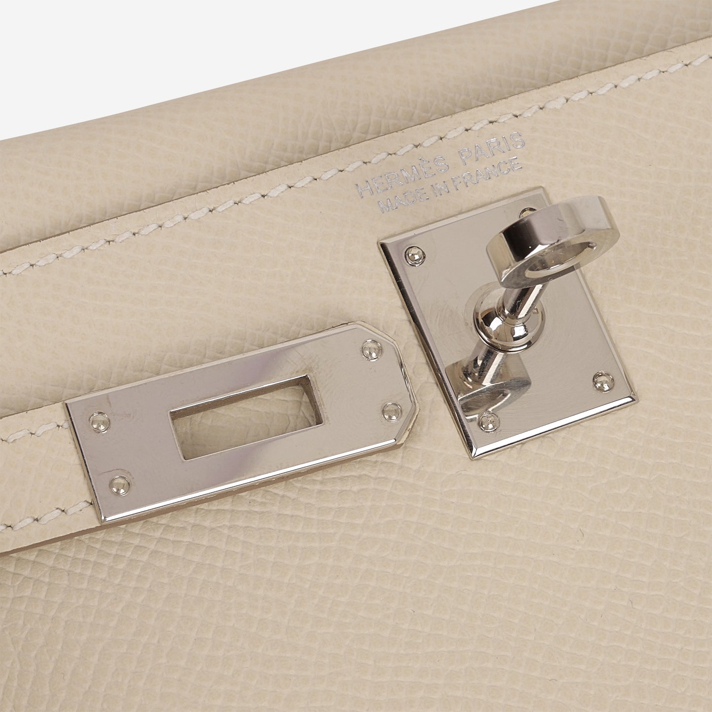 Hermès Mini Kelly 20 - Craie Epsom | Palladium Hardware