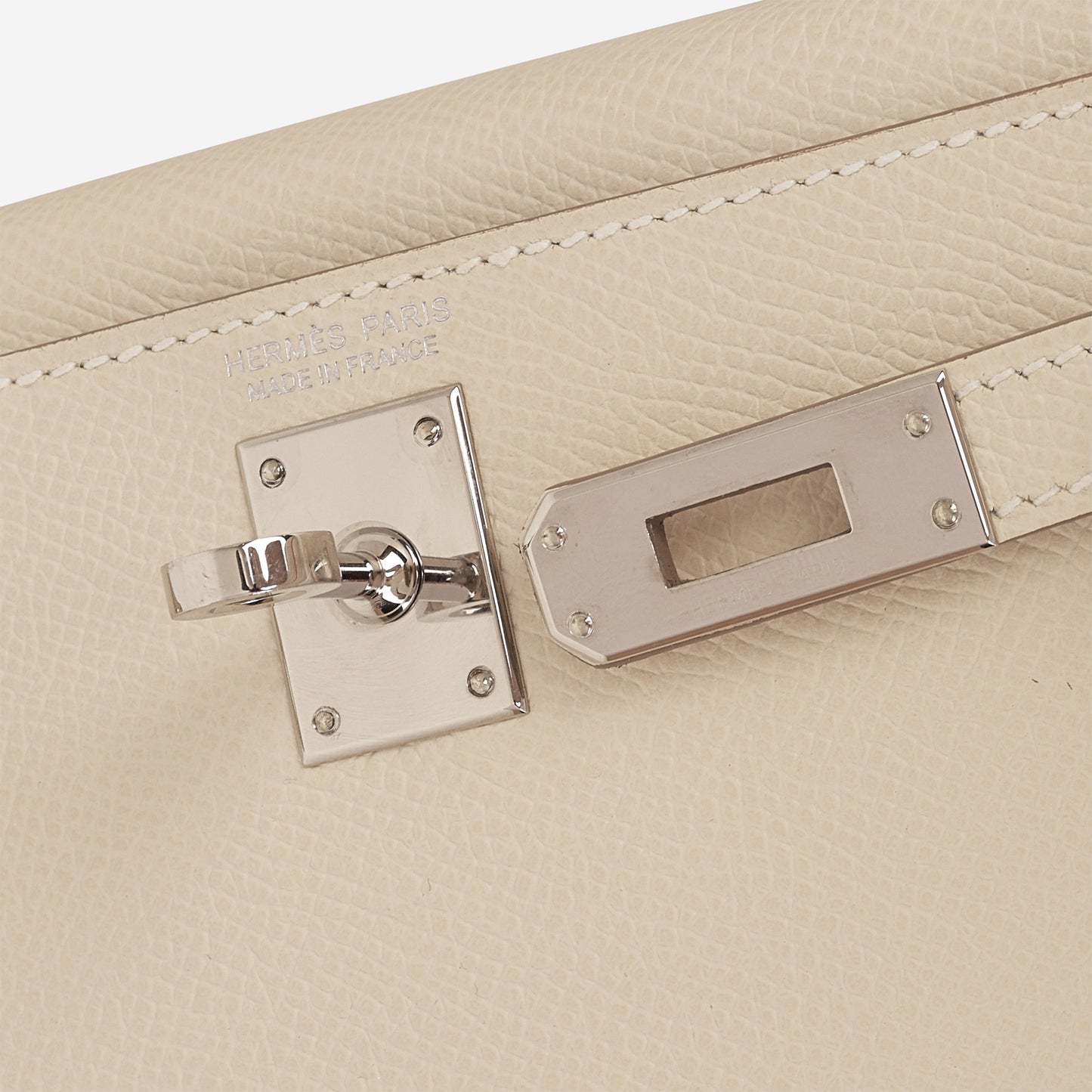 Hermès Mini Kelly 20 - Craie Epsom | Palladium Hardware
