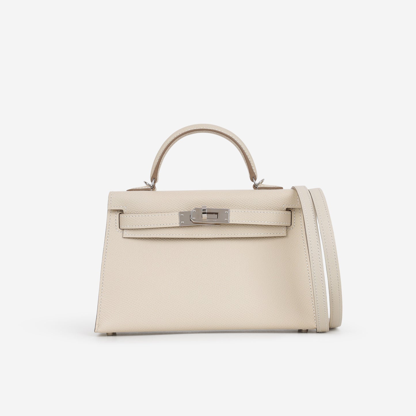 Hermès Mini Kelly 20 - Craie Epsom | Palladium Hardware
