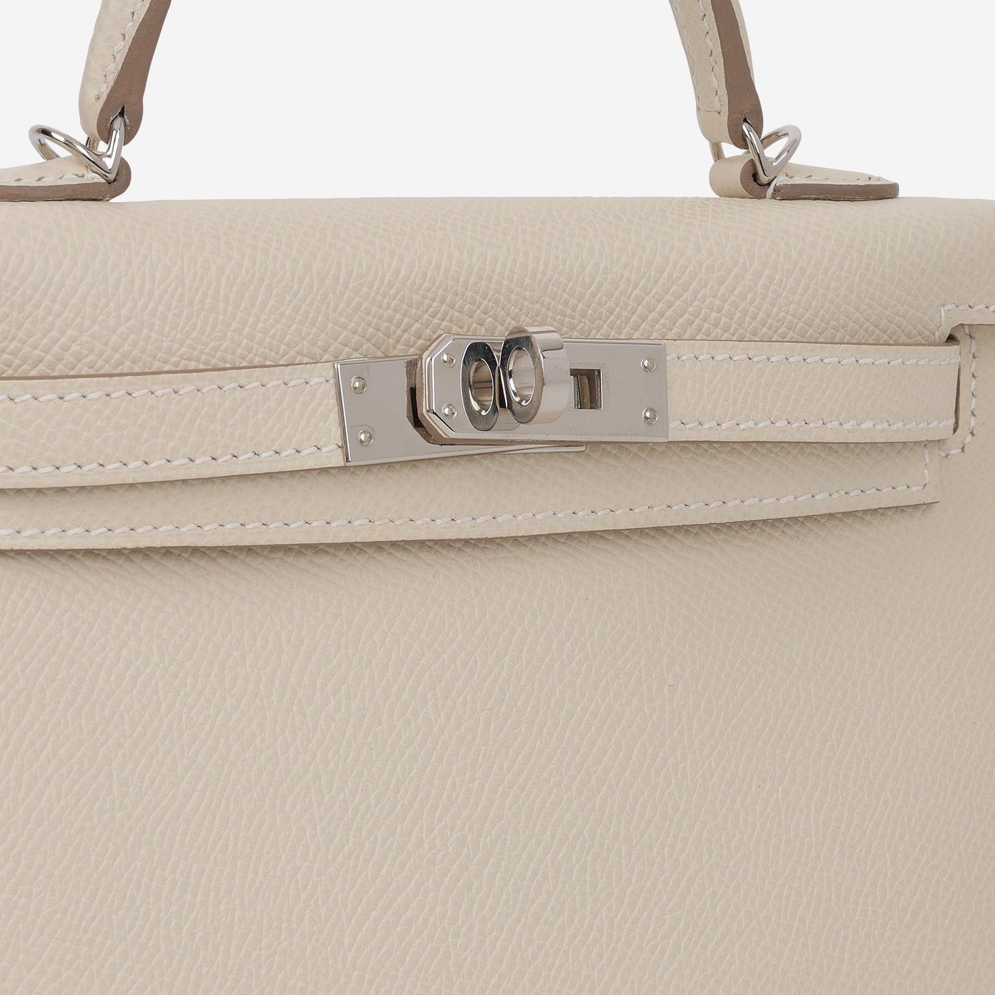 Hermès Mini Kelly 20 - Craie Epsom | Palladium Hardware