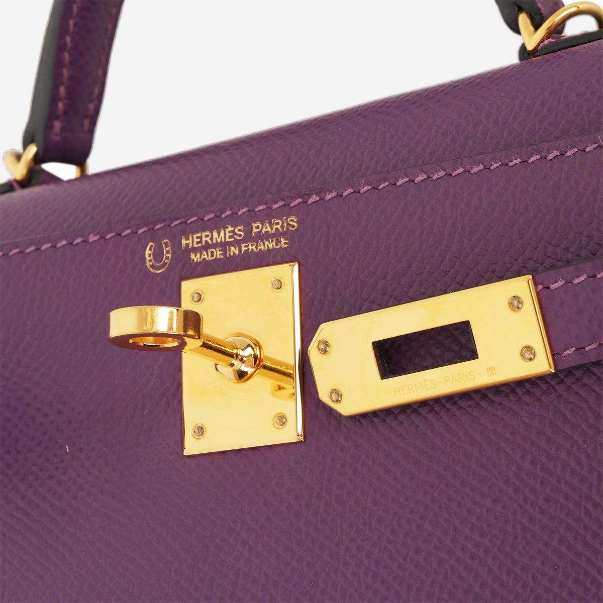 Hermès HSS Mini Kelly 20 - Anemone Epsom / Rose Mexico Interior | Gold Hardware