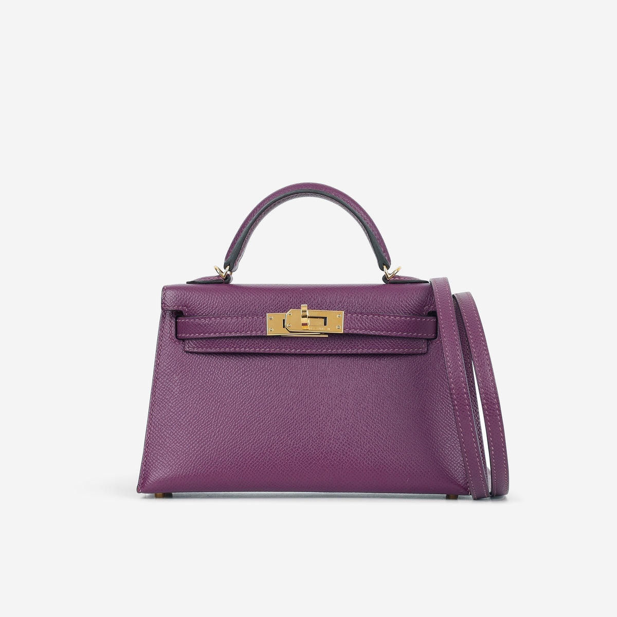 Hermès HSS Mini Kelly 20 - Anemone Epsom / Rose Mexico Interior | Gold Hardware