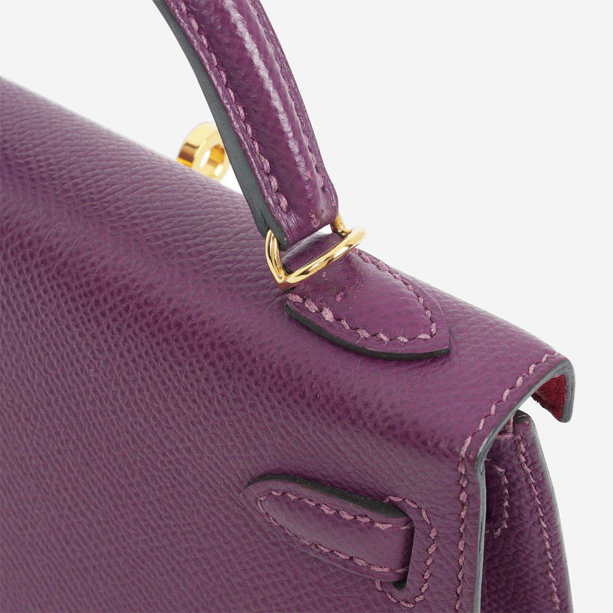 Hermès HSS Mini Kelly 20 - Anemone Epsom / Rose Mexico Interior | Gold Hardware