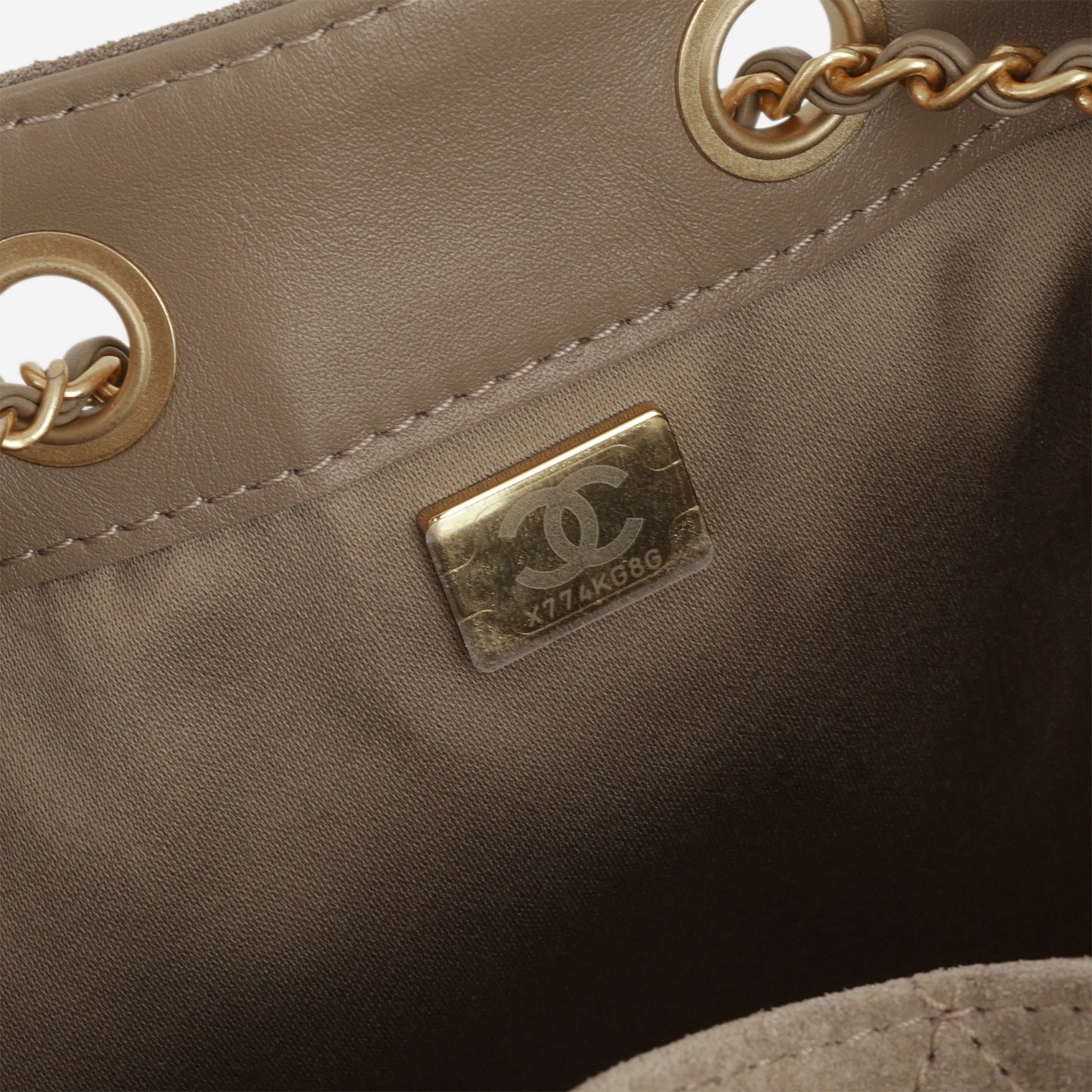 Chanel Mini 25 Hobo - Grey Suede | Gold Hardware