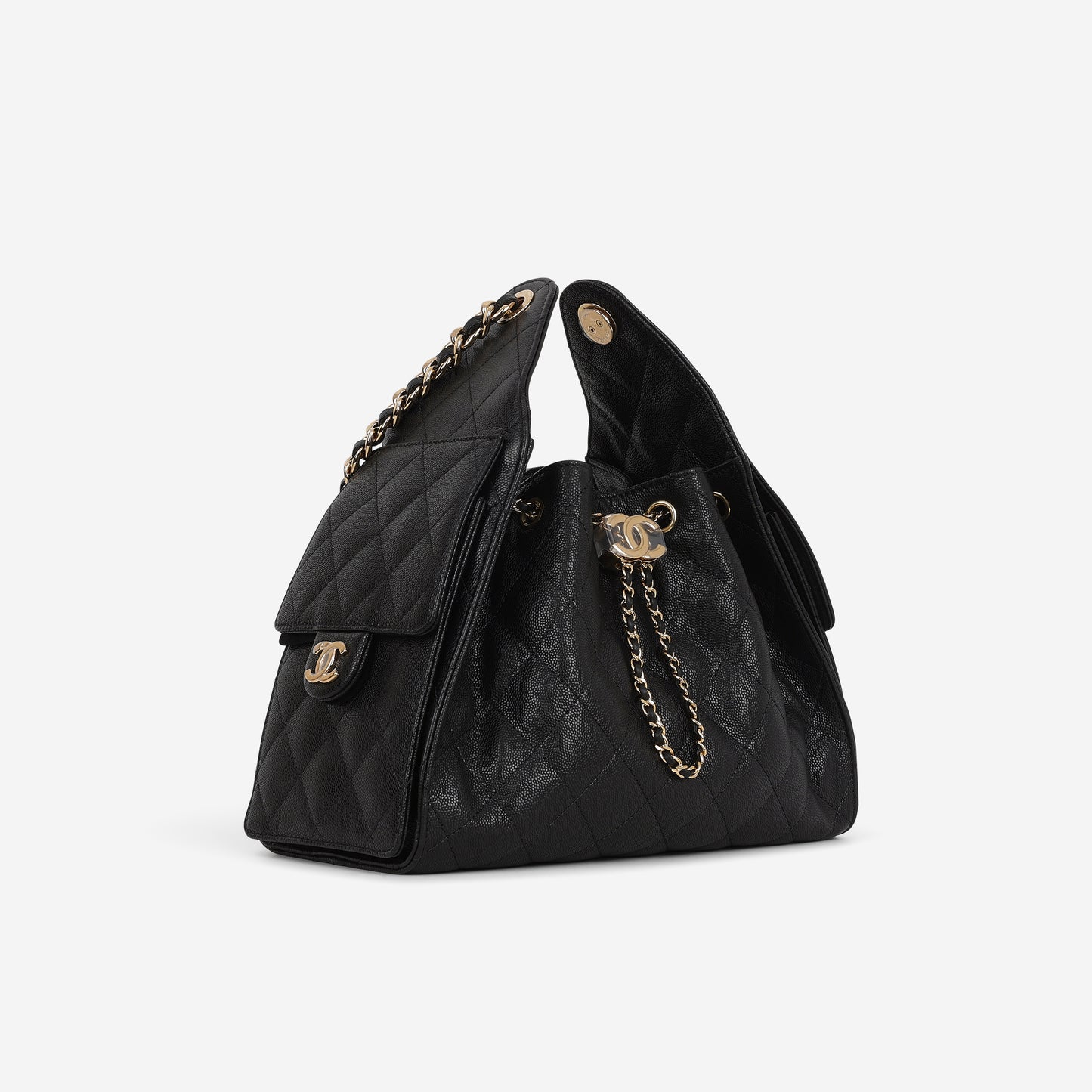 Chanel Small 25 Hobo - Black Caviar | Polished Gold Hardware