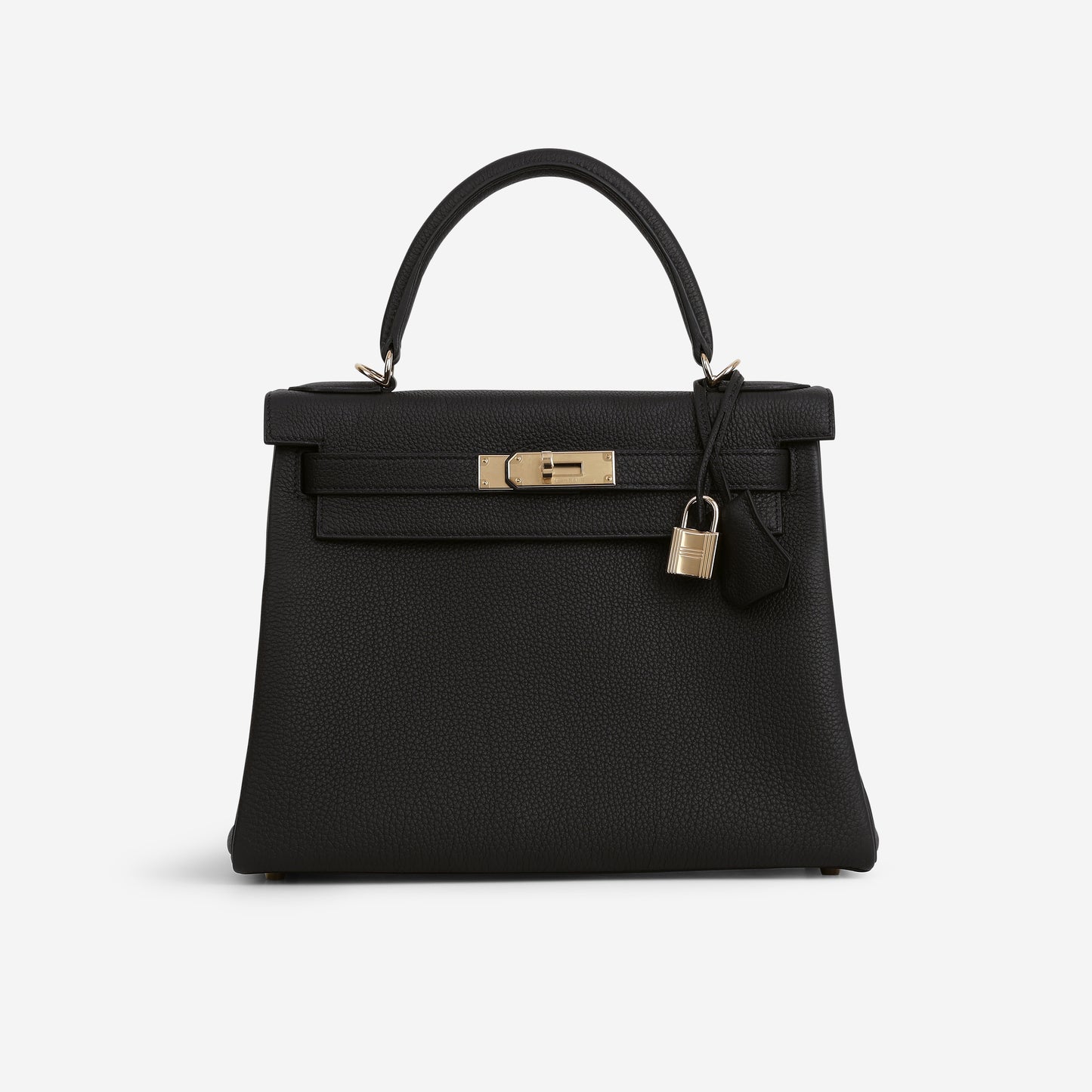 Hermès Kelly 28 - Black Togo | Permabrass Hardware