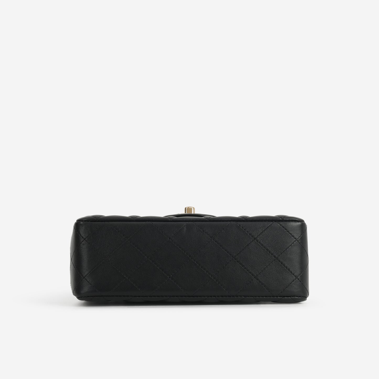 Chanel Mini Rectangular - Black Lambskin | Champagne Gold Hardware