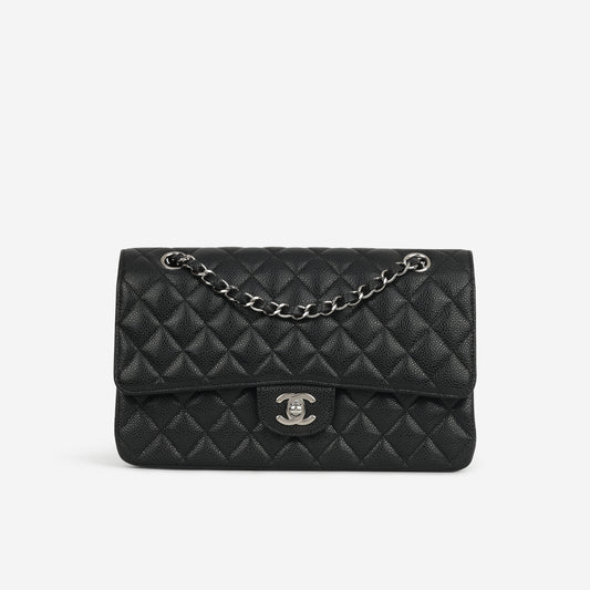 Chanel Medium Classic Flap - Black Caviar | Silver Hardware