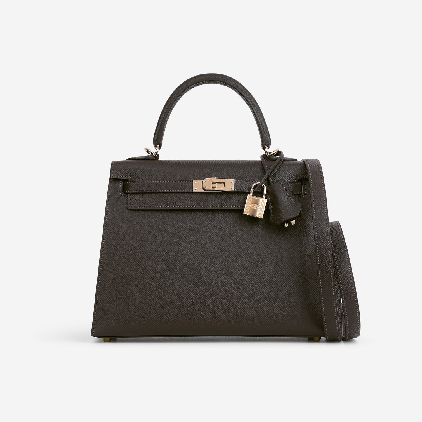 Hermès Kelly 25 - Bai Brun Epsom | Permabrass Hardware