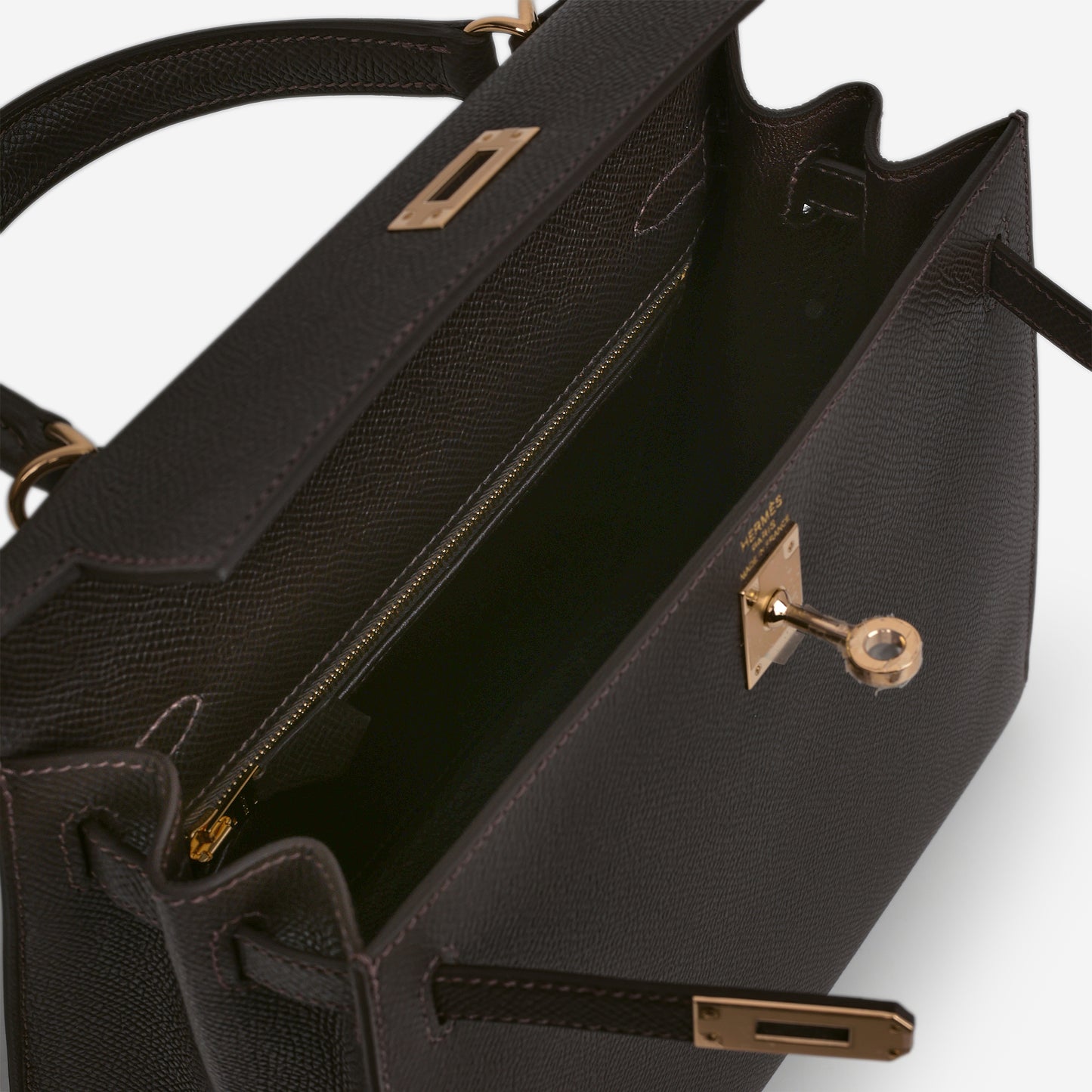 Hermès Kelly 25 - Bai Brun Epsom | Permabrass Hardware