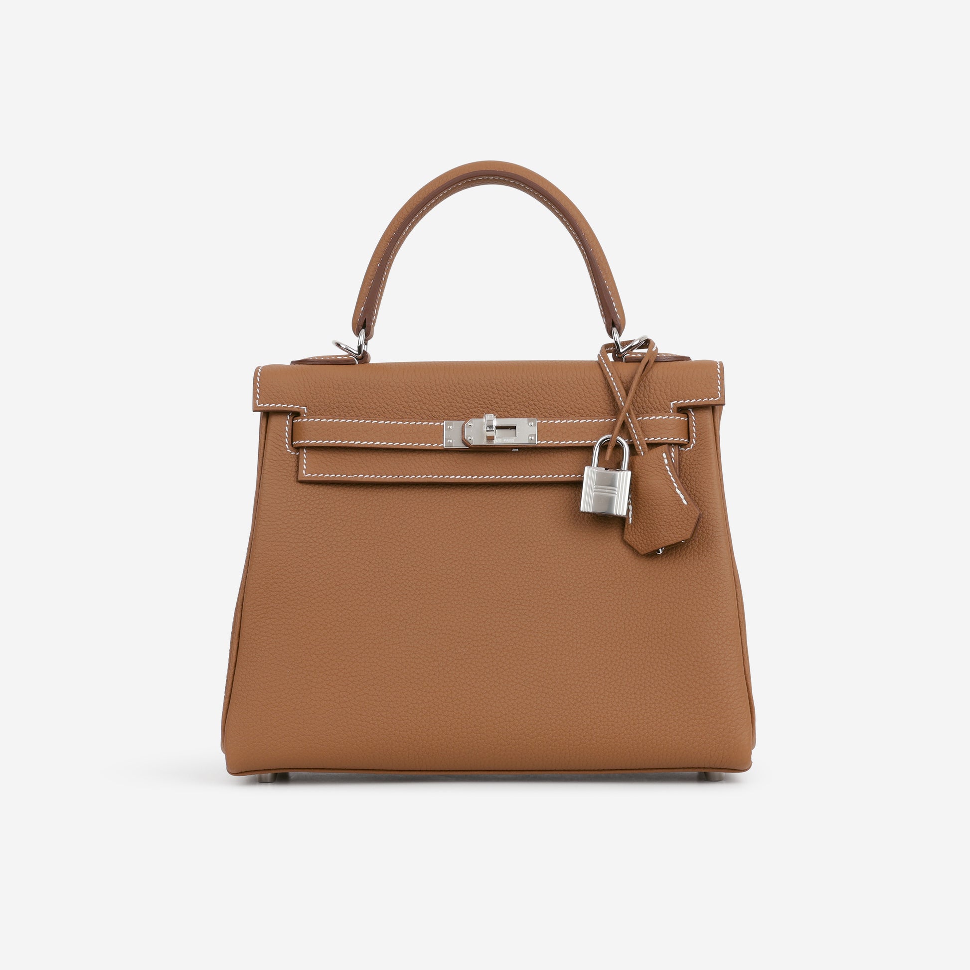 Hermès Kelly 25 - Gold Togo | Palladium Hardware - Bagista