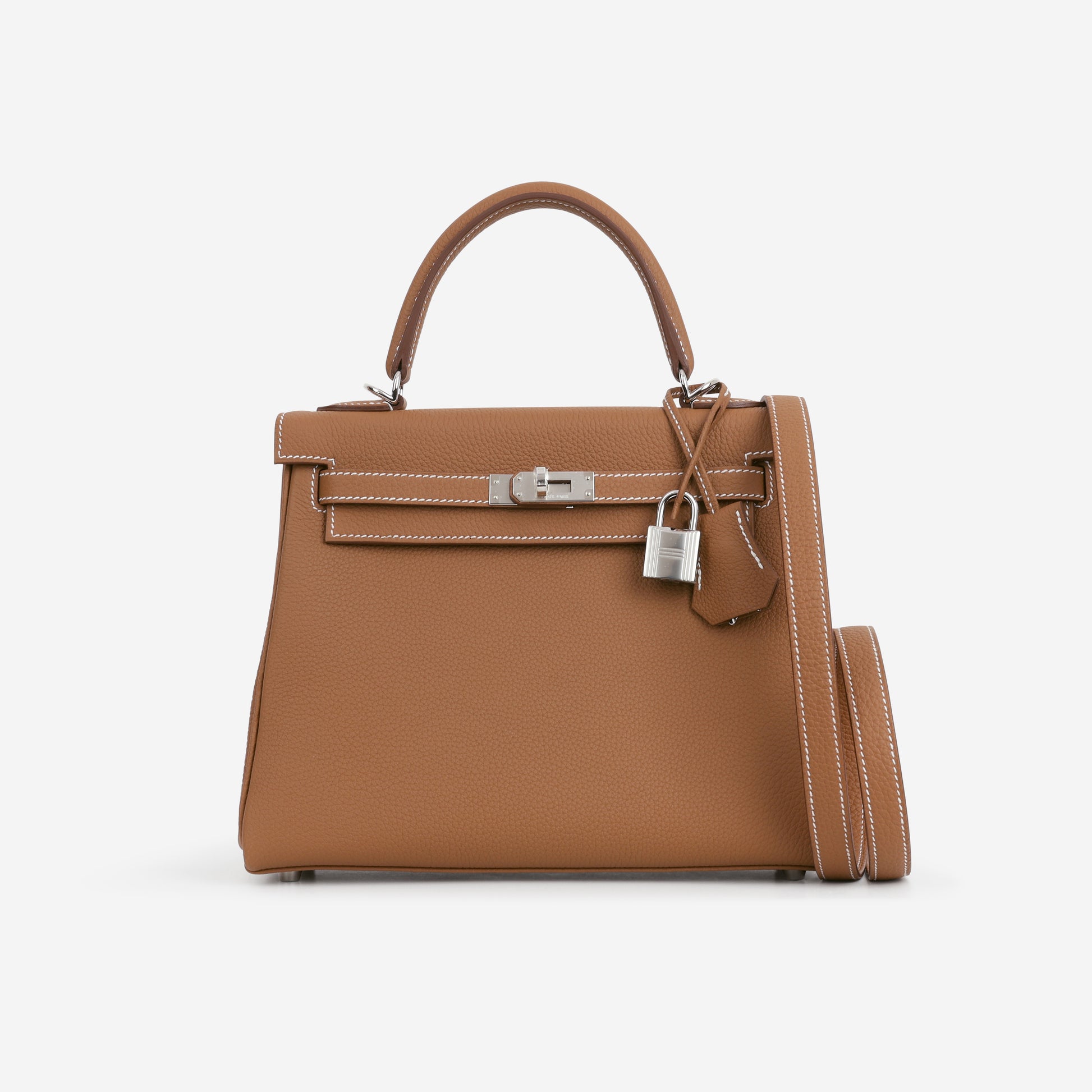 Hermès Kelly 25 - Gold Togo | Palladium Hardware - Bagista