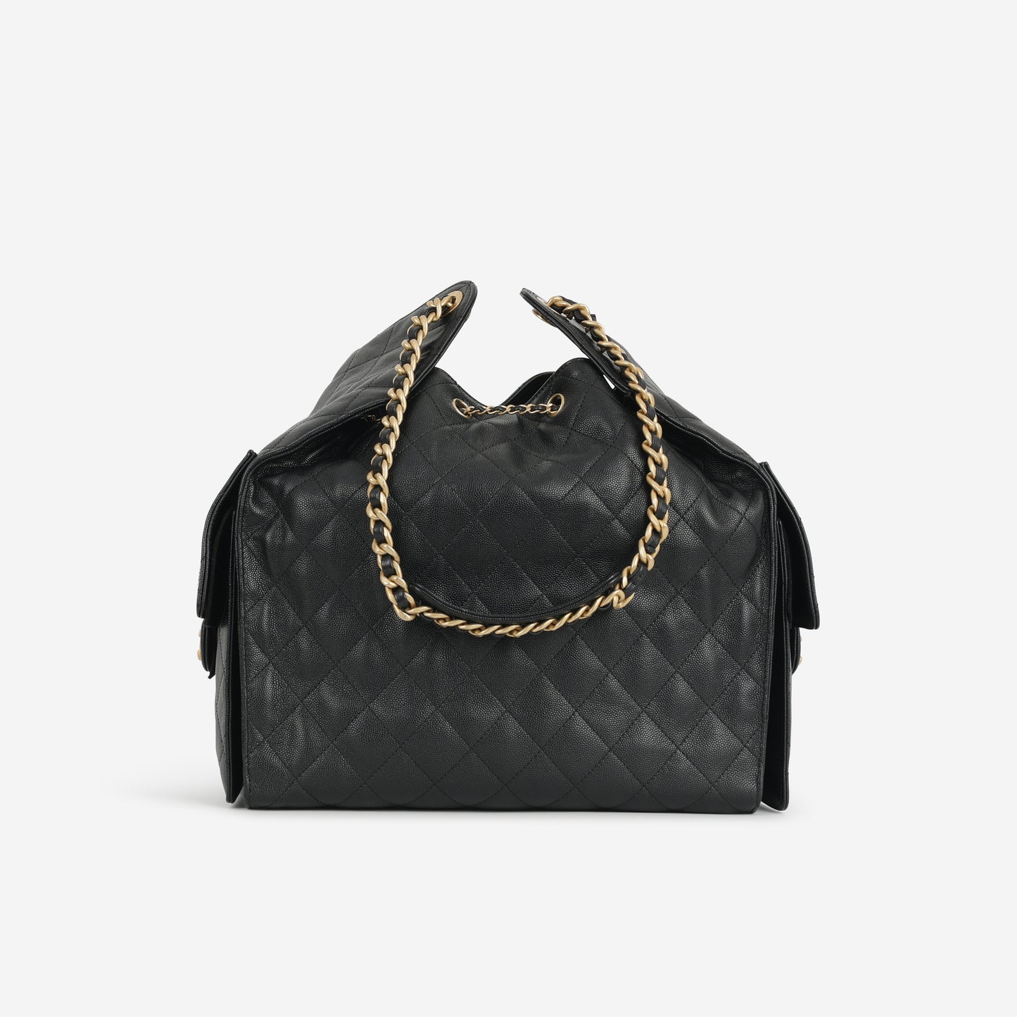 Chanel Medium 25 Hobo Bag - Black Caviar | Aged Gold Hardware