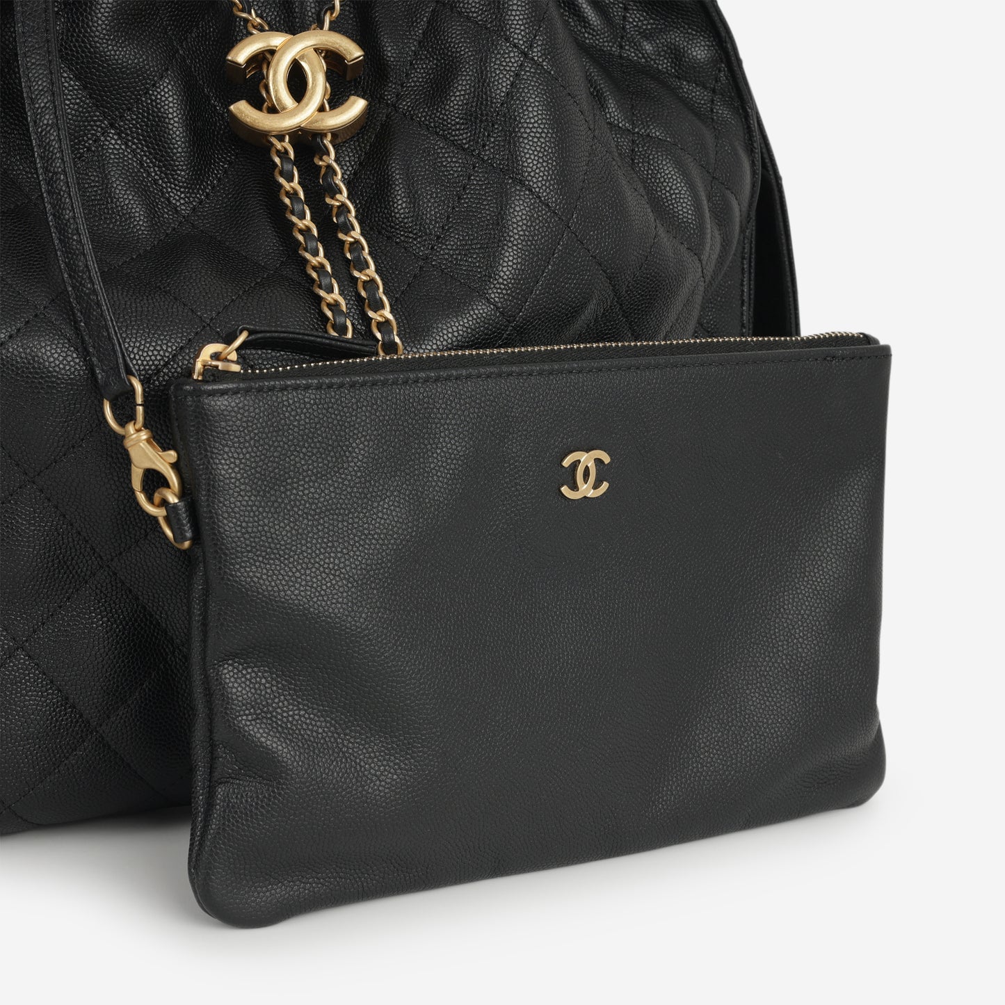 Chanel Medium 25 Hobo Bag - Black Caviar | Aged Gold Hardware