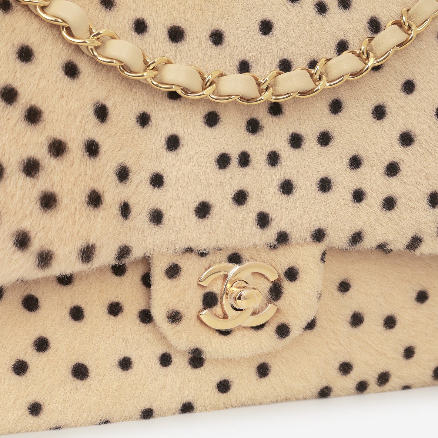 Chanel Métiers d’art 2026 Medium Classic Flap - Dalmatian Pony Hair | Champagne Gold Hardware