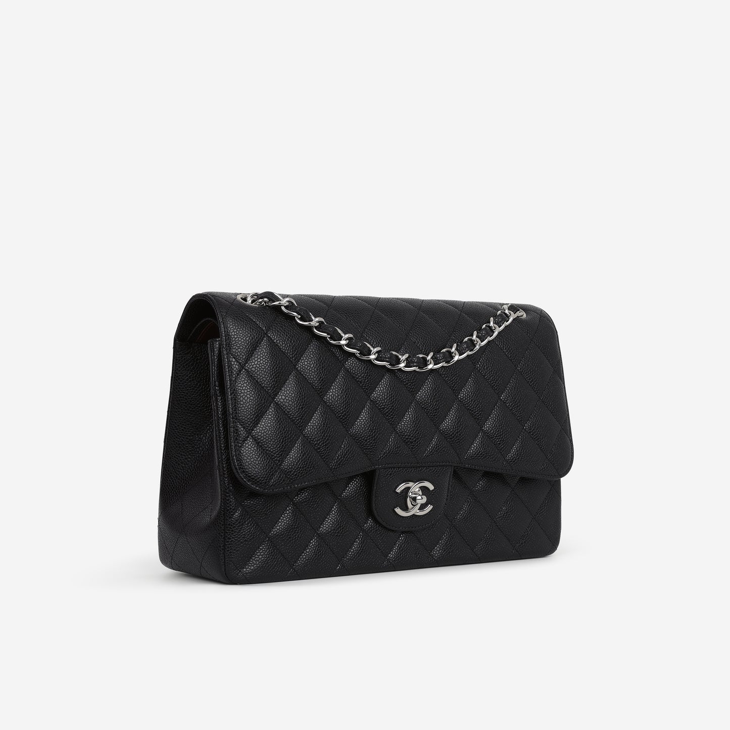 Chanel Jumbo Classic Flap - Black Caviar | Silver Hardware