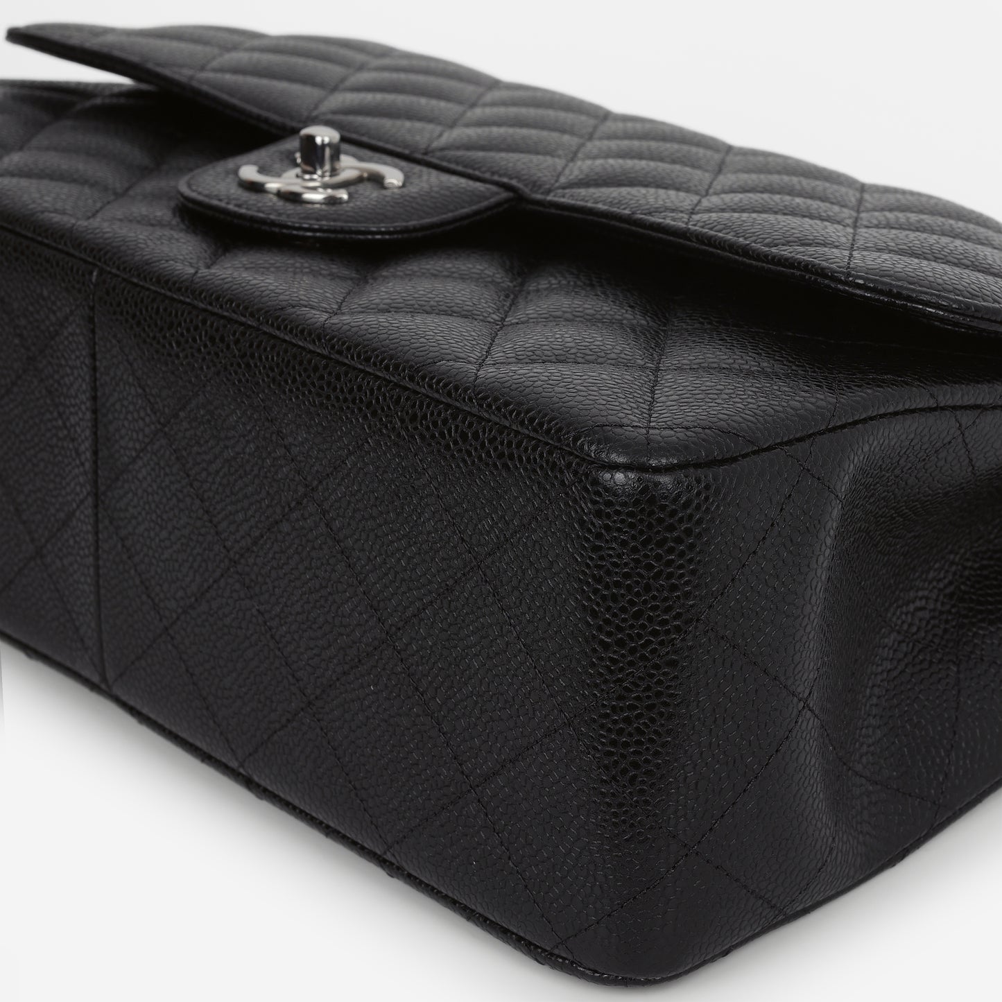 Chanel Jumbo Classic Flap - Black Caviar | Silver Hardware