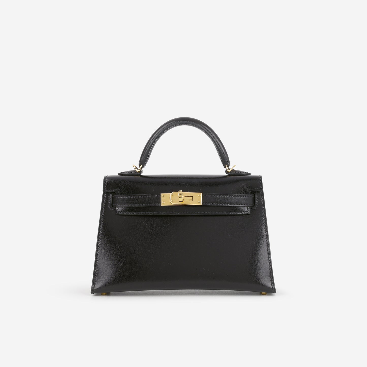 Hermès Mini Kelly 20cm - Black Box Calf | Gold Hardware