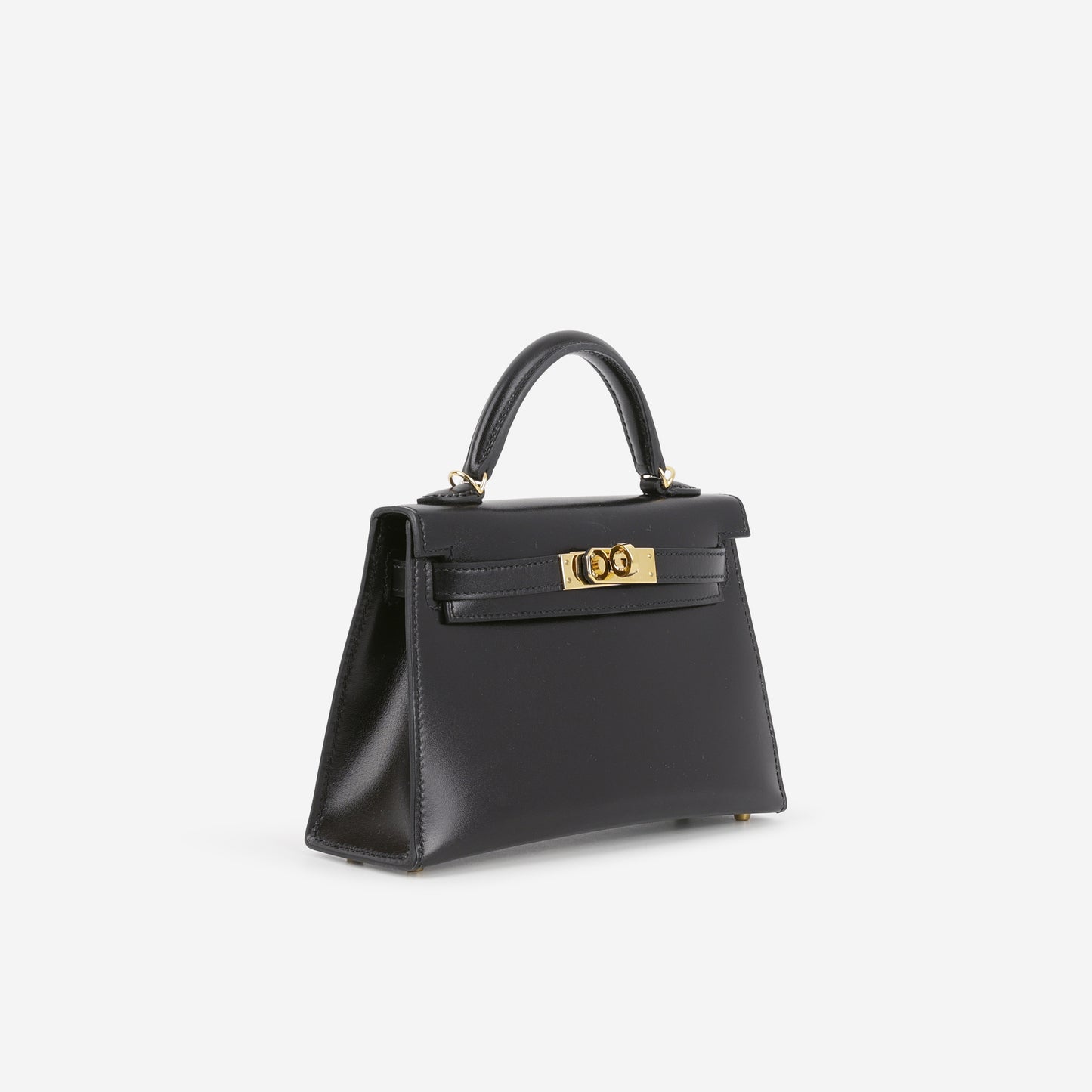 Hermès Mini Kelly 20cm - Black Box Calf | Gold Hardware