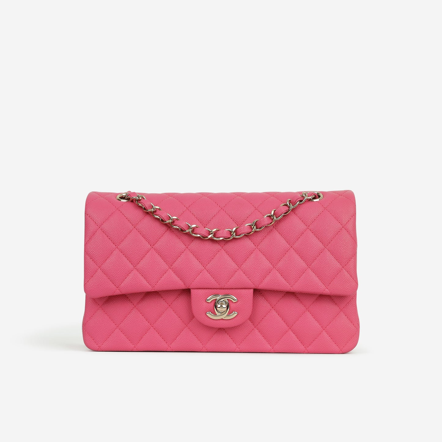 Chanel Medium Classic Flap - Hot Pink Caviar | Champagne Gold Hardware
