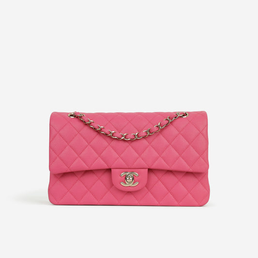Chanel Medium Classic Flap - Hot Pink Caviar | Champagne Gold Hardware