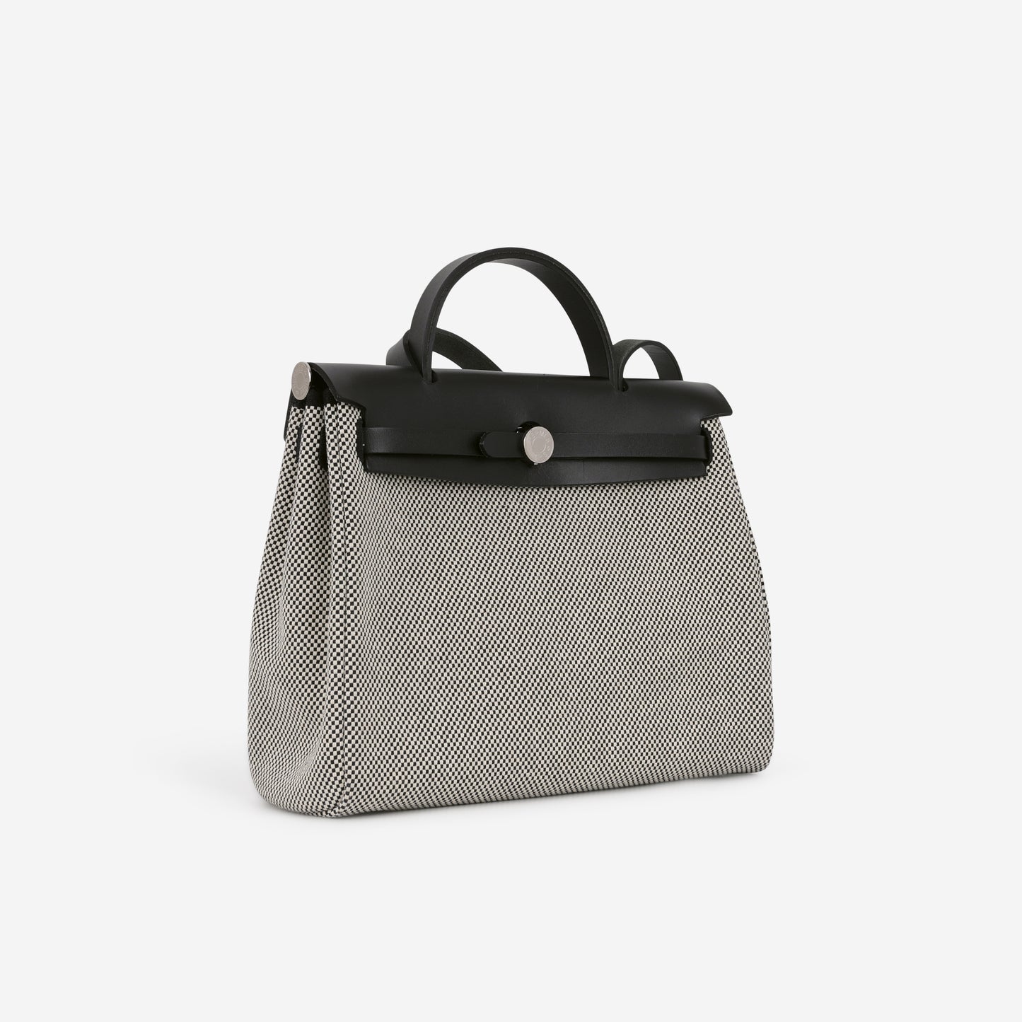 Hermès Herbag 31 - Black Quadrille / Hunter | Palladium Hardware