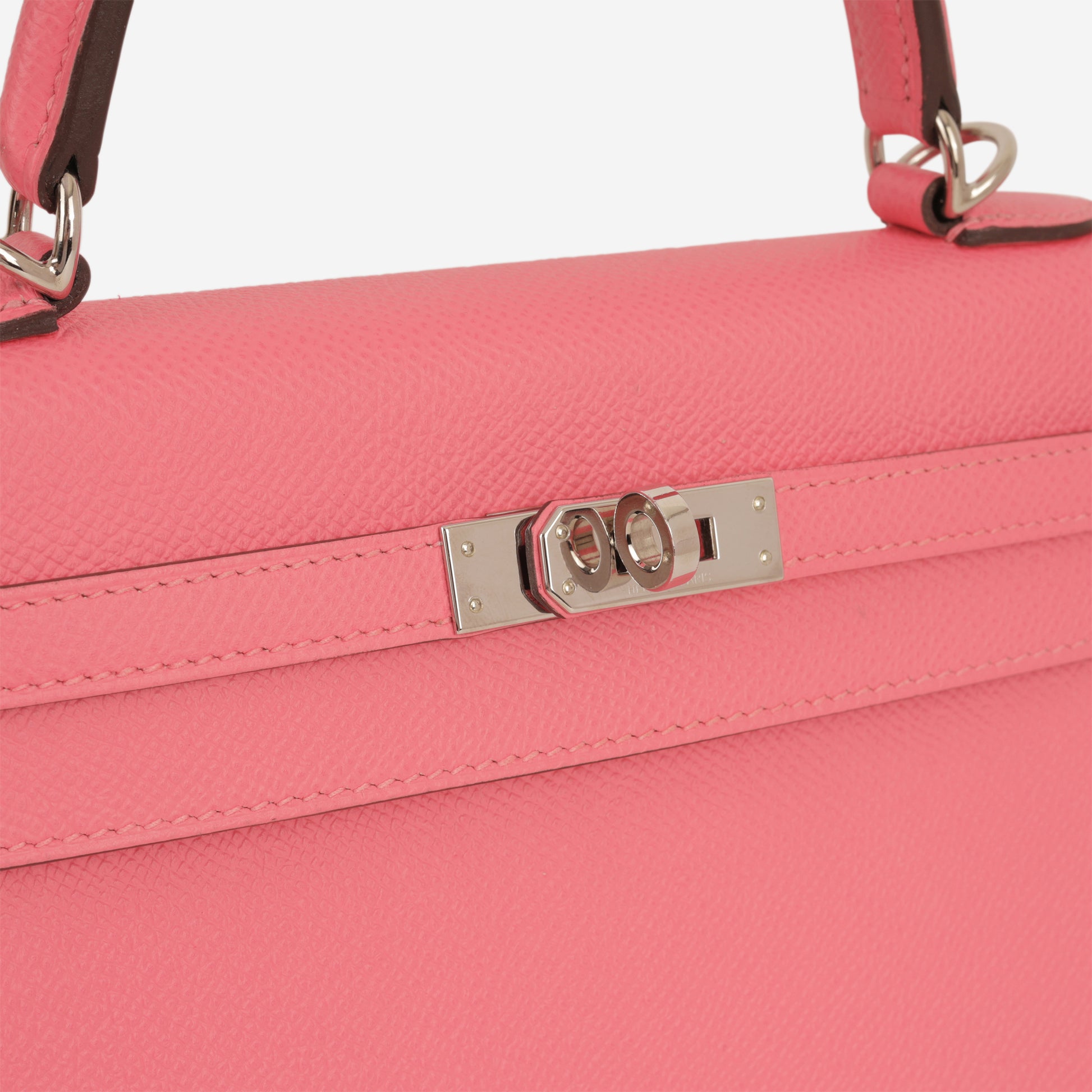 Hermès Kelly 25 - Rose Azalee Epsom | Palladium Hardware - Bagista