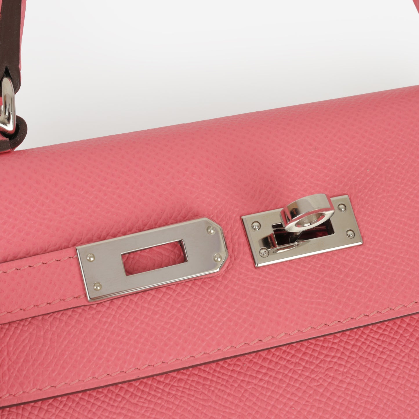 Hermès Kelly 25 - Rose Azalee Epsom | Palladium Hardware - Bagista