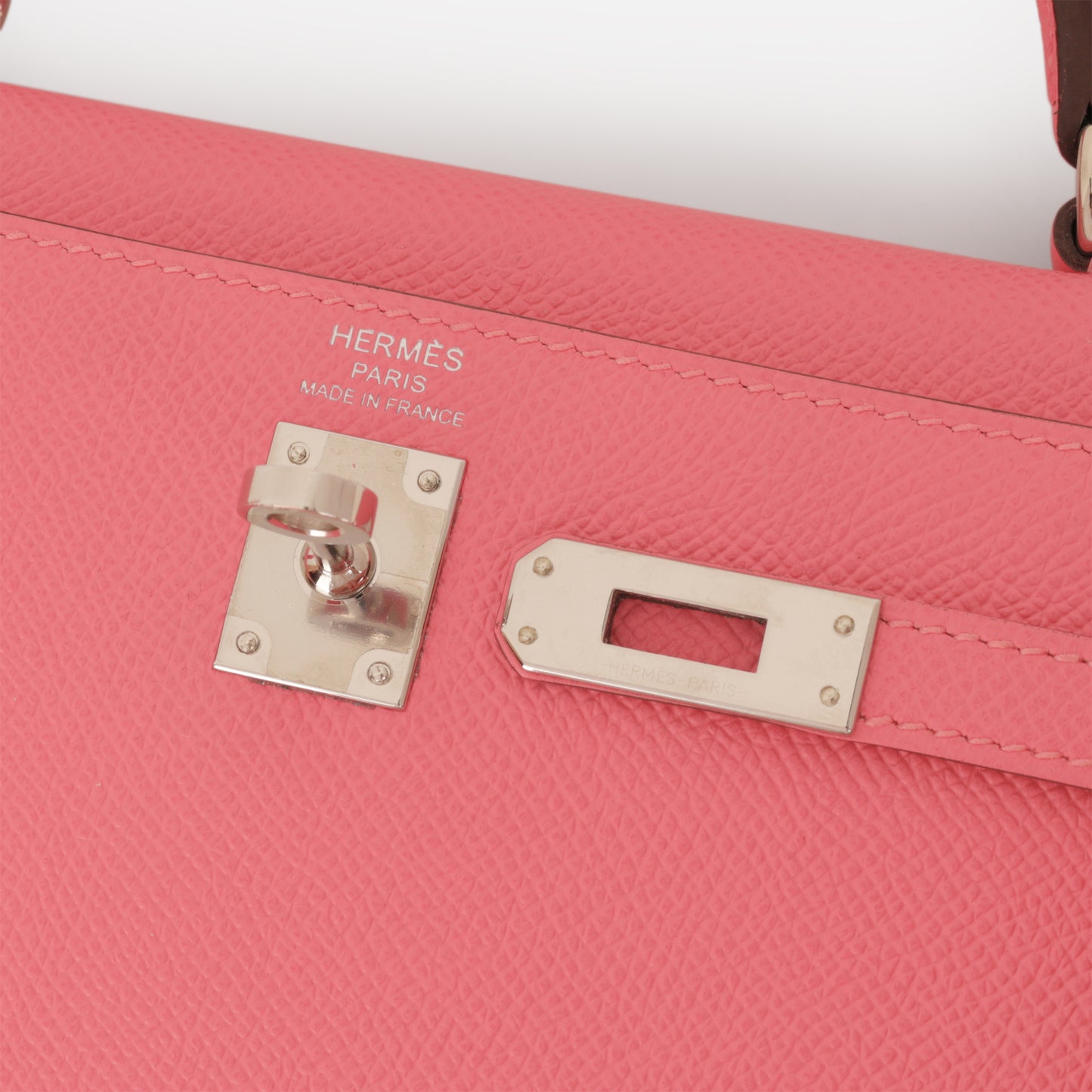 Hermès Kelly 25 - Rose Azalee Epsom | Palladium Hardware - Bagista
