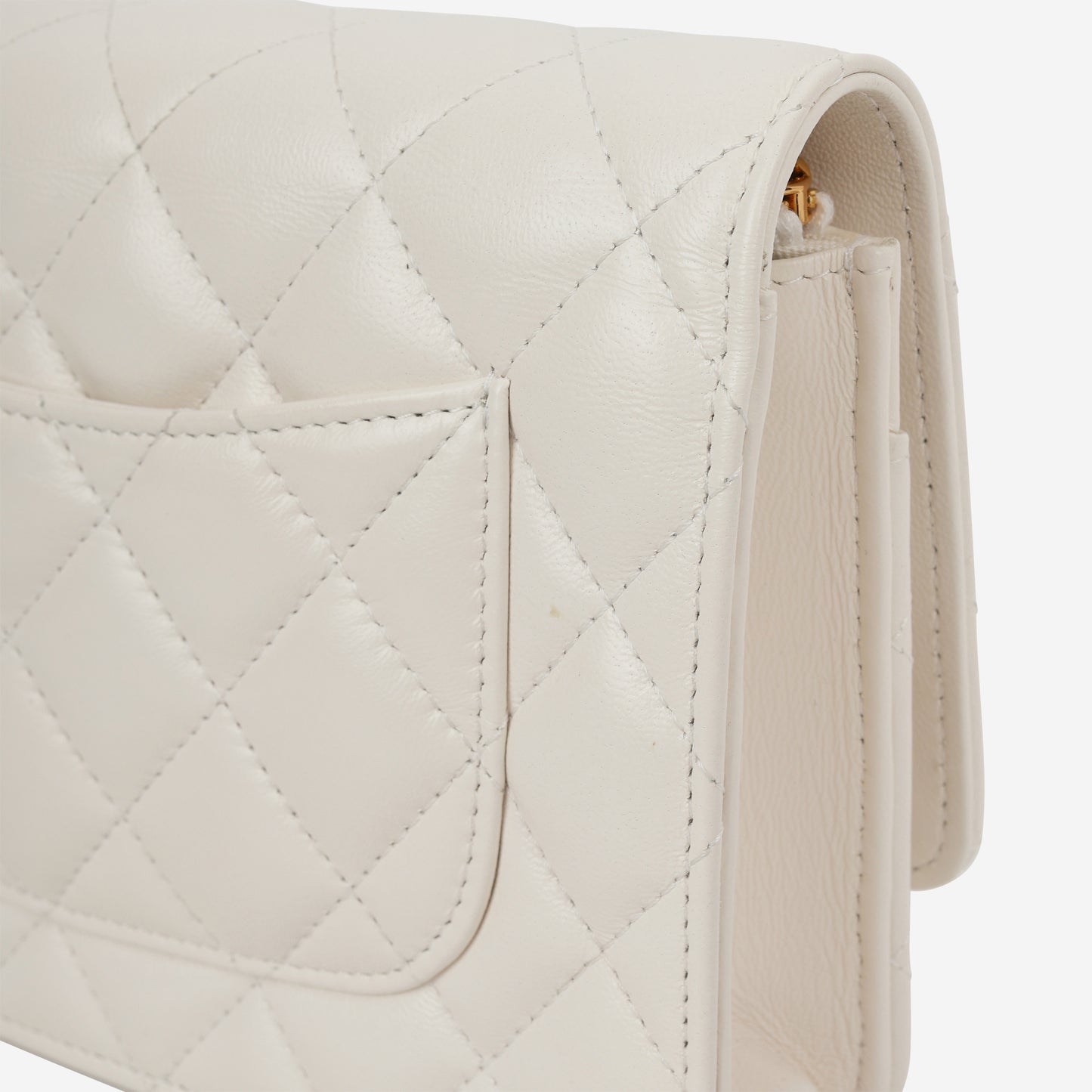 Chanel Seasonal WOC - White Lambskin | Gold Hardware