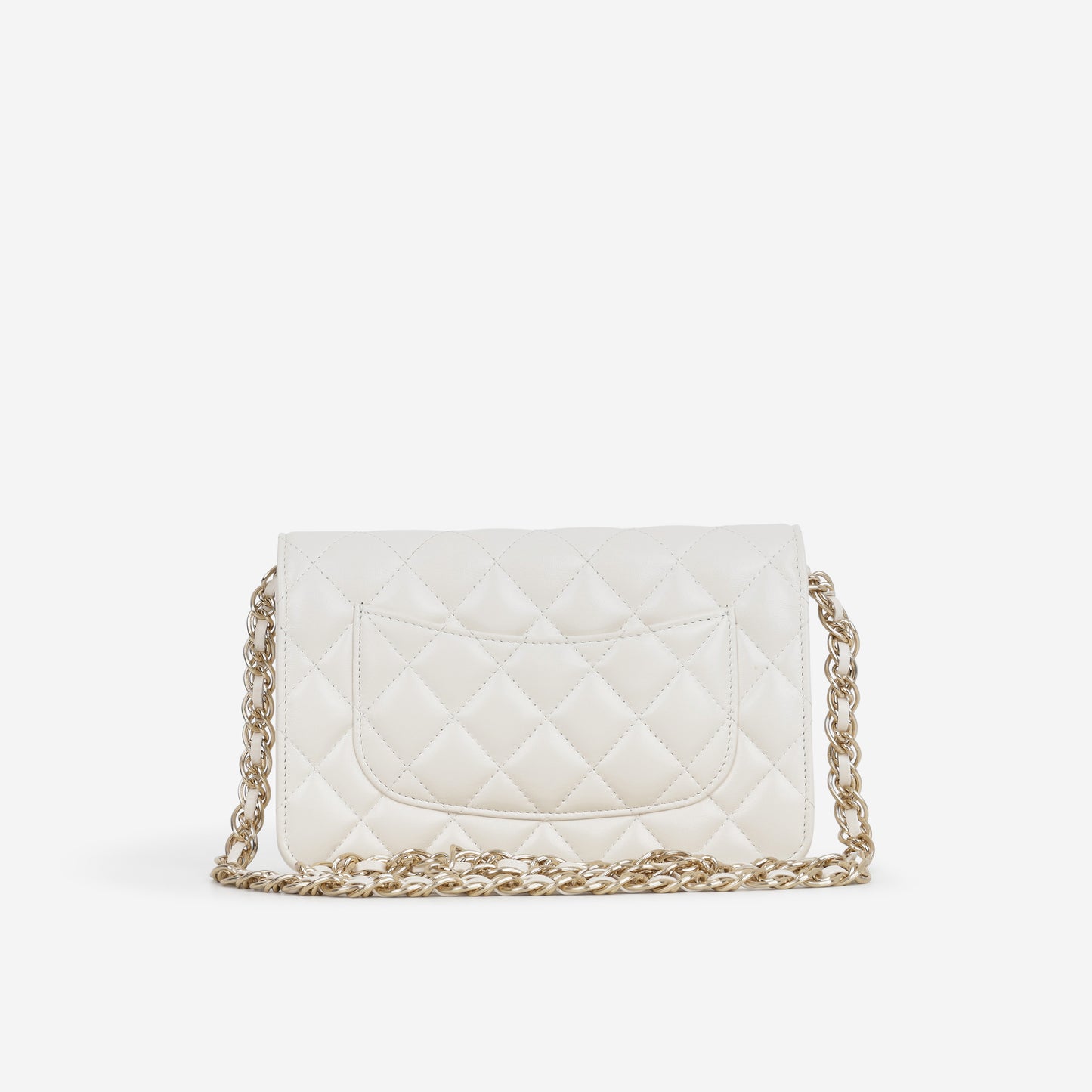 Chanel Seasonal WOC - White Lambskin | Gold Hardware