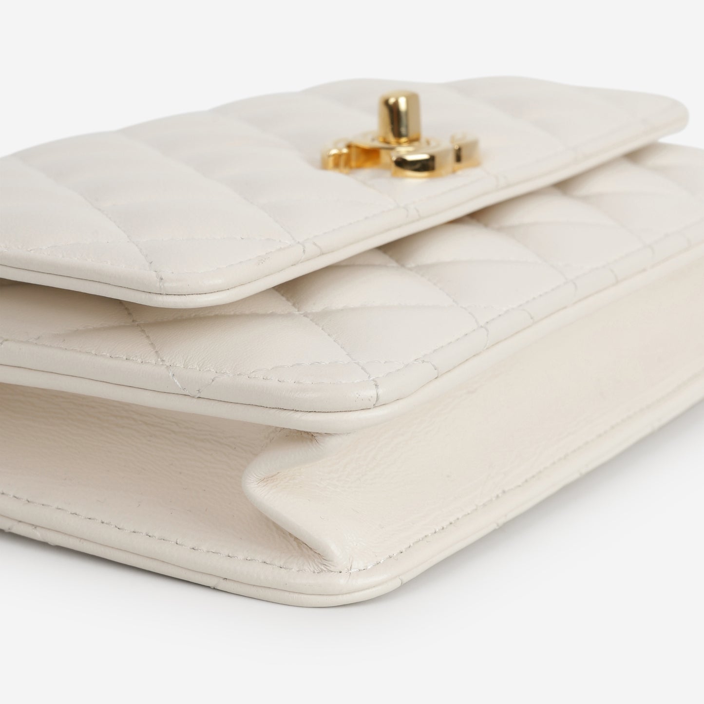 Chanel Seasonal WOC - White Lambskin | Gold Hardware