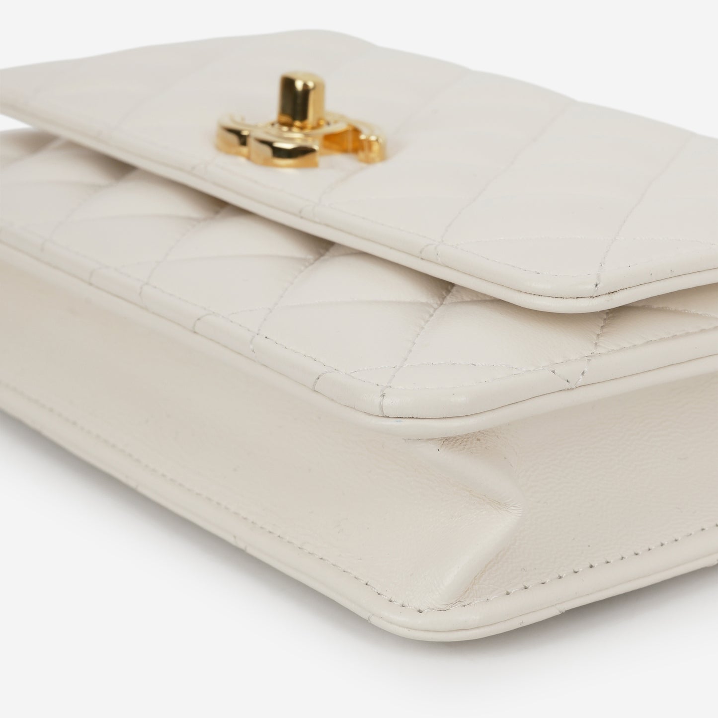 Chanel Seasonal WOC - White Lambskin | Gold Hardware