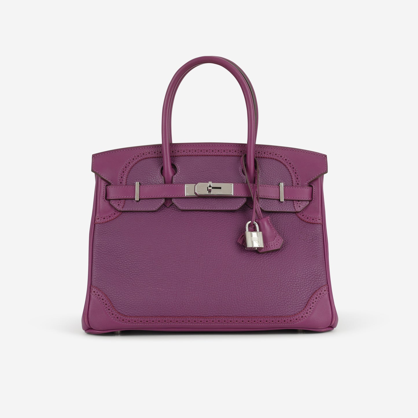 Hermès Birkin 30 Ghillies - Anemone Swift / Togo | Palladium Hardware