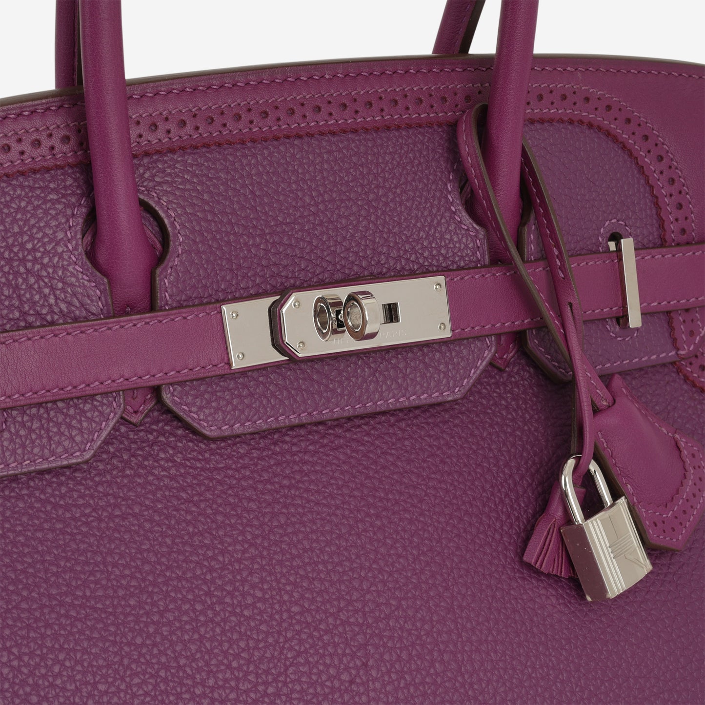 Hermès Birkin 30 Ghillies - Anemone Swift / Togo | Palladium Hardware